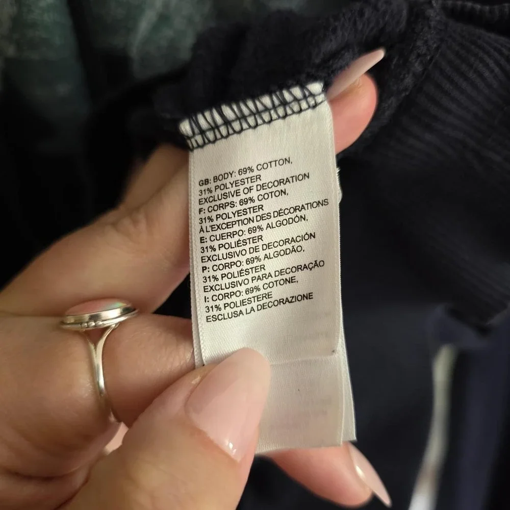The North Face navy blue bear hoodie